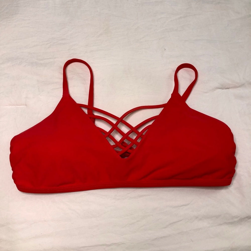 Red Hollister Bikini Top